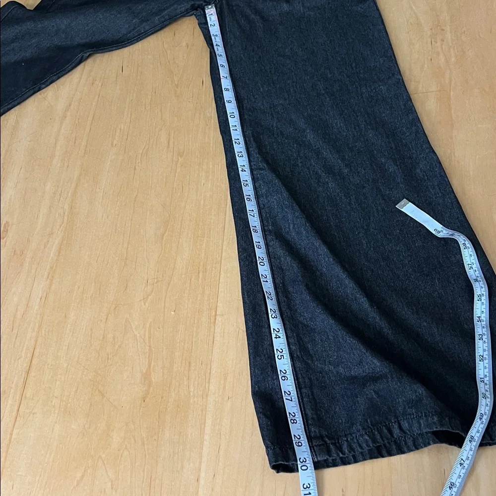 Cider Wide-Leg Black Denim Pants - Picture 7 of 8